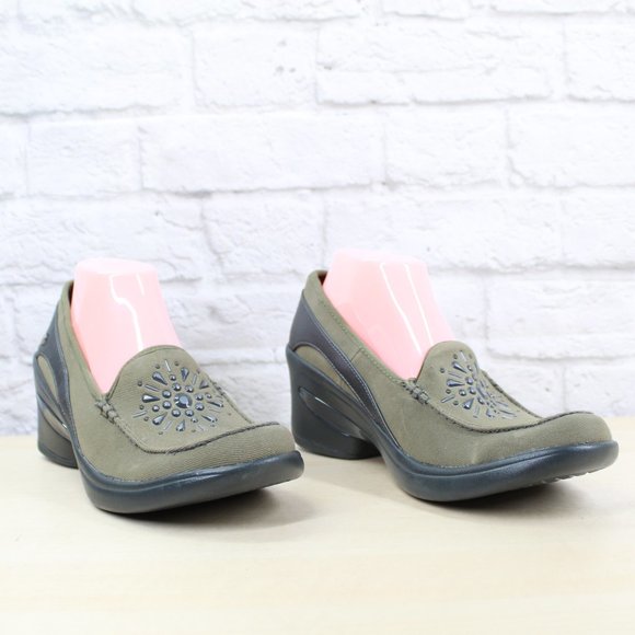 B-ZEES Evie Brown Embellished Comfort Soft Arch Support Slip On Shoes Size 10 M - Picture 3 of 9